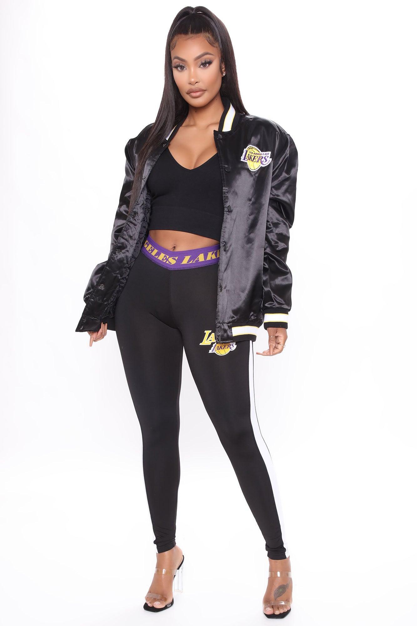 NBA Slam Dunk Lakers Bomber Jacket - Black Product Image