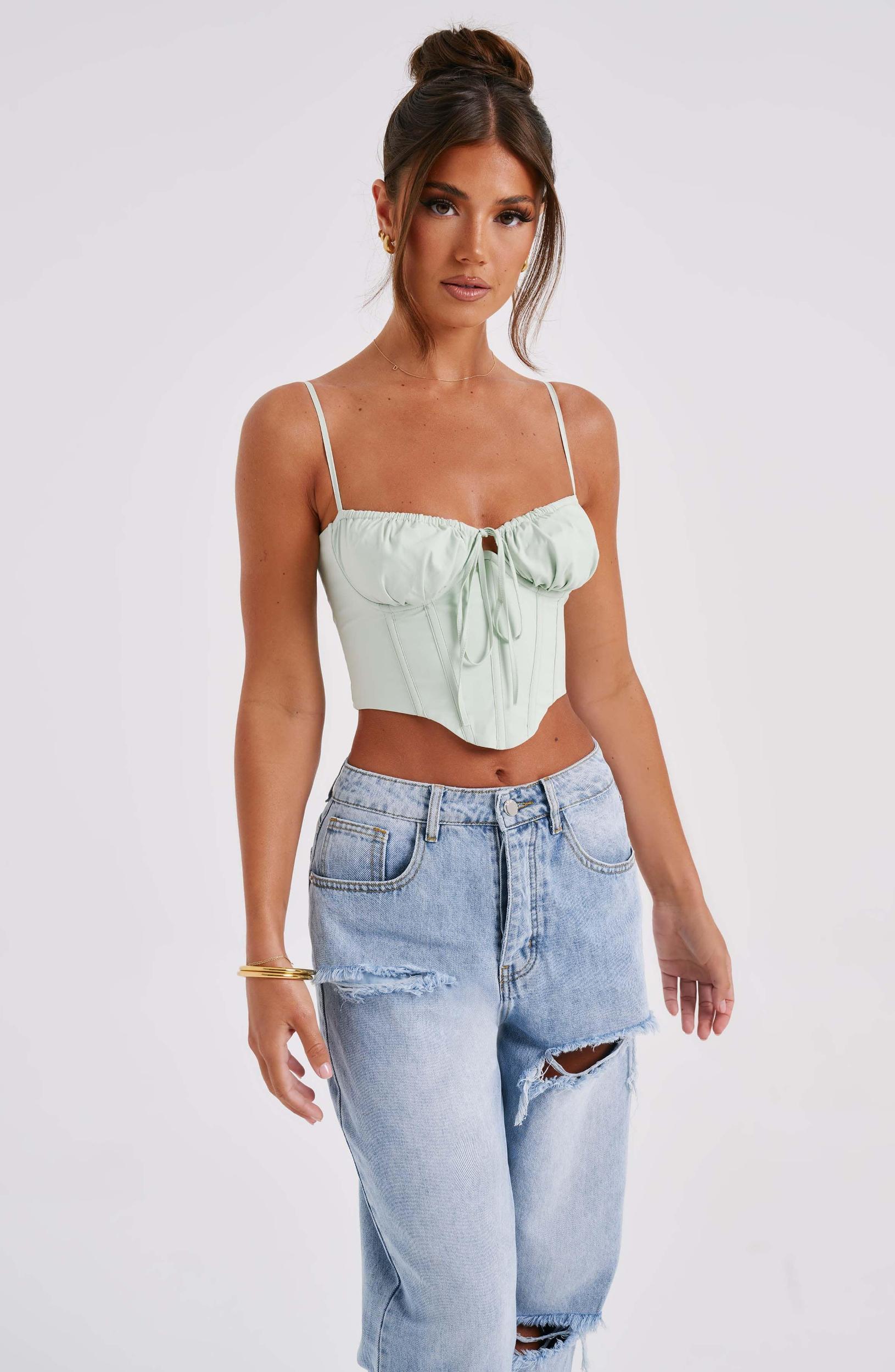 Clara Corset - Sage Product Image