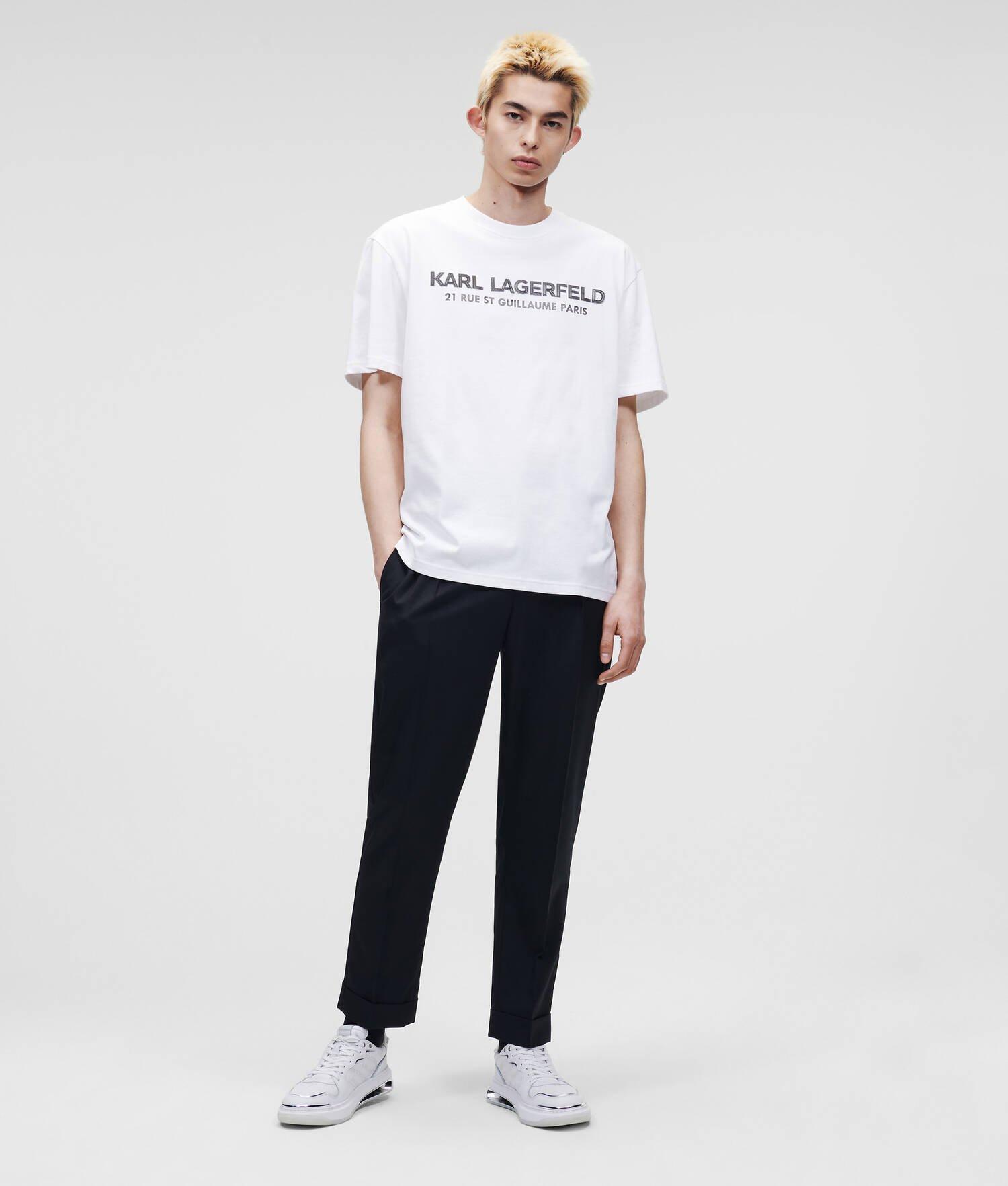 FAUX-LEATHER KARL LOGO T-SHIRT Product Image