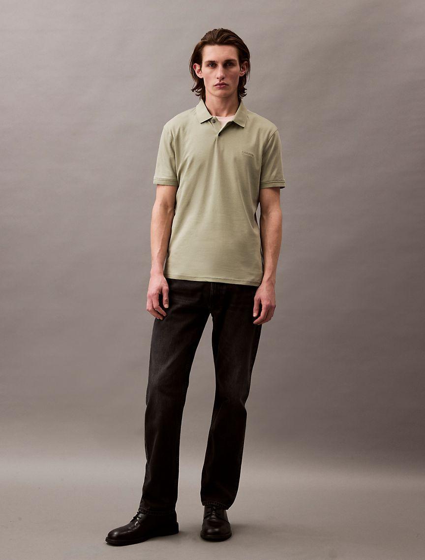 Calvin Klein Men's Liquid Touch Polo Shirt - Green - XXL Product Image