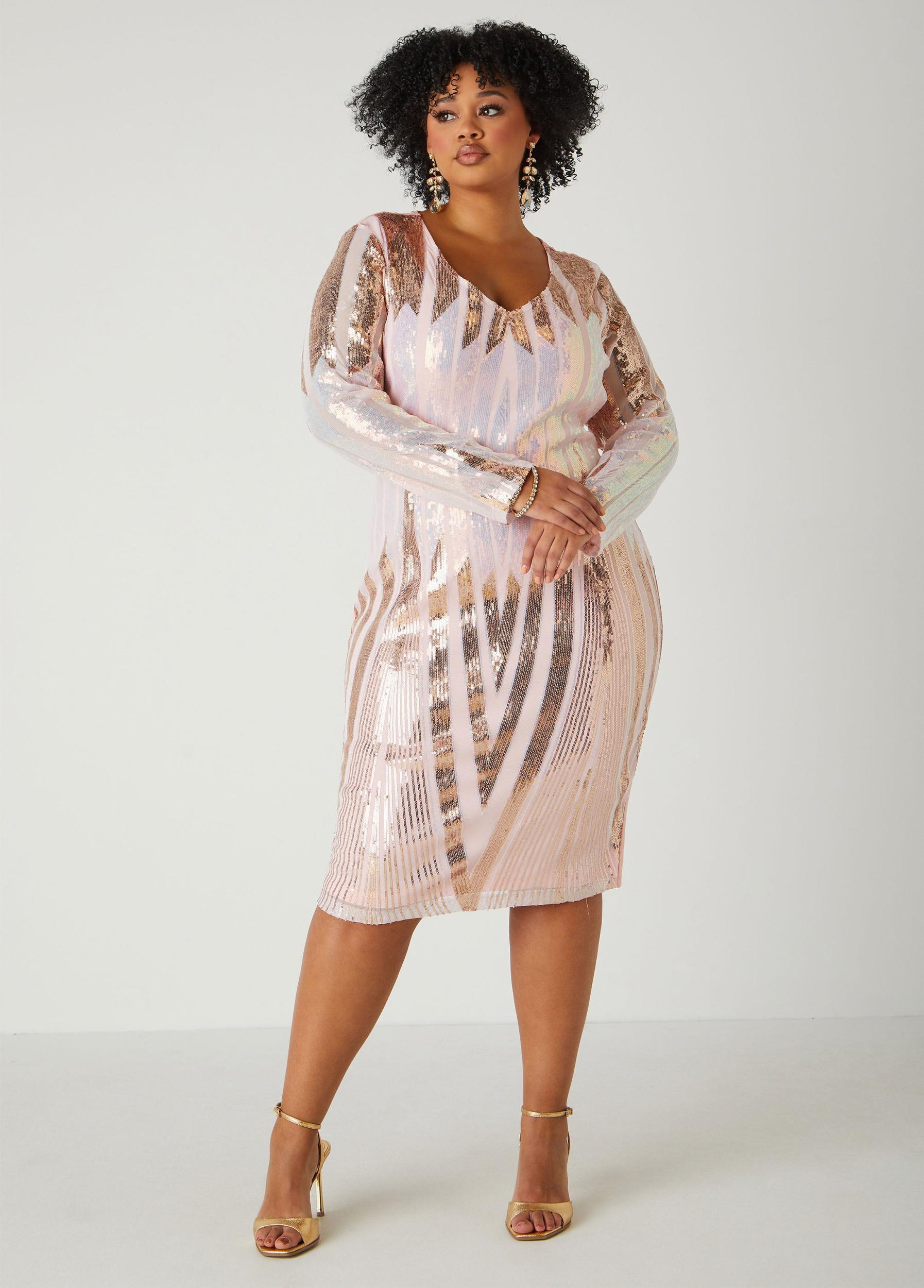 Sequined Bodycon Dress Product Image