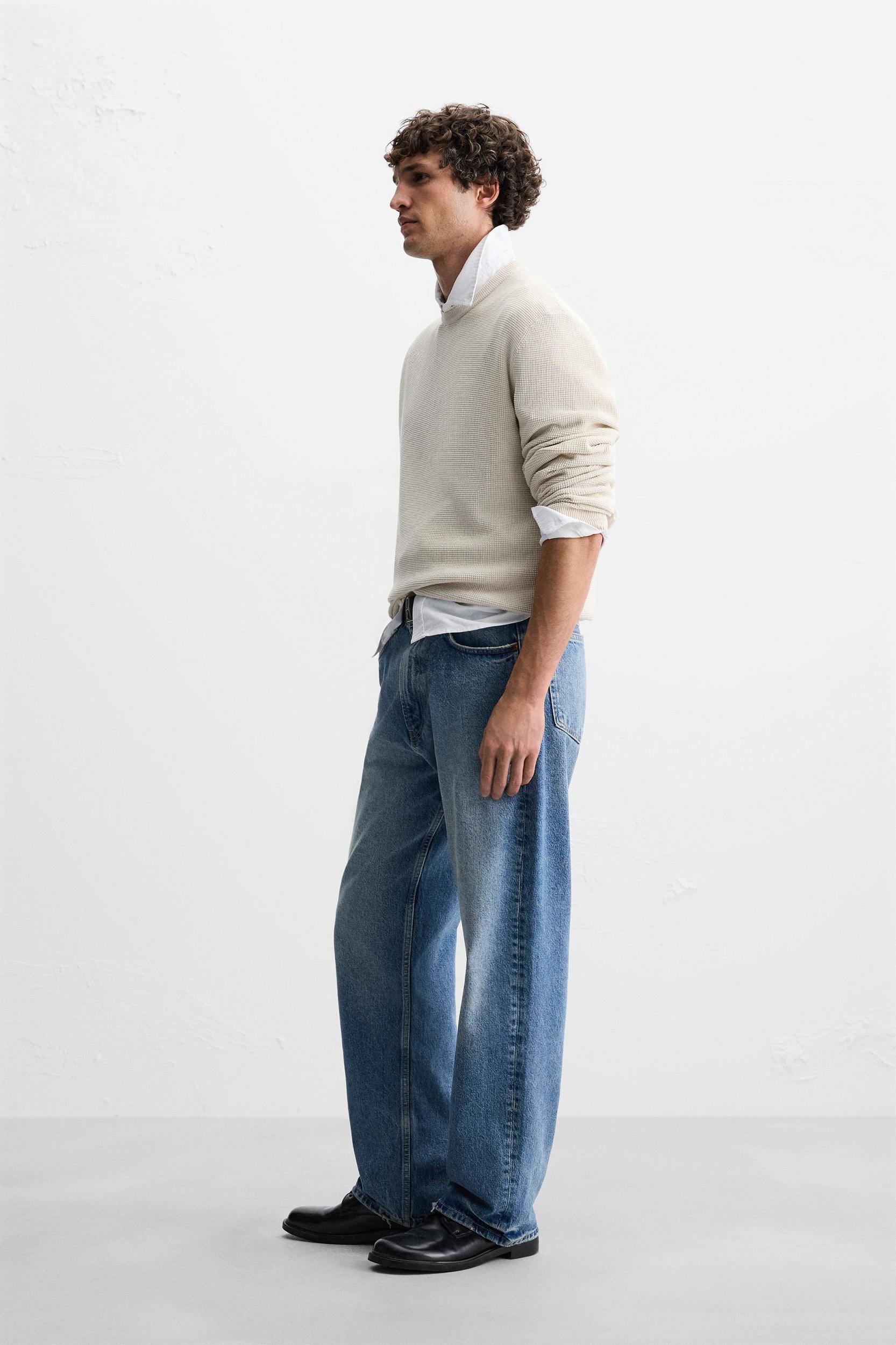 BASIC TEXTURED KNIT SWEATER Product Image