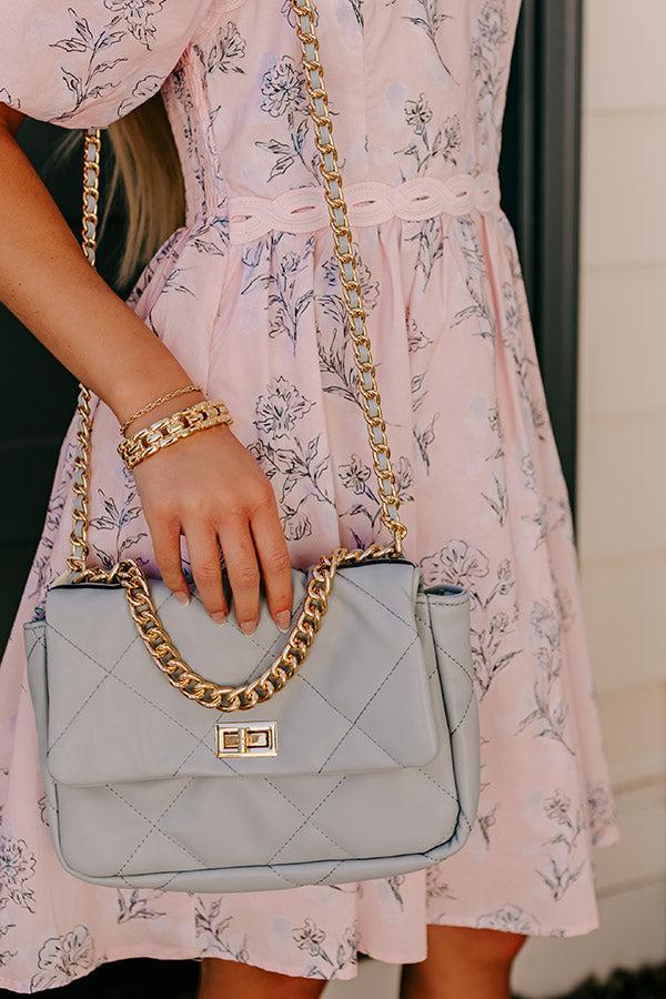Sunday Chic Faux Leather Quilted Purse Product Image