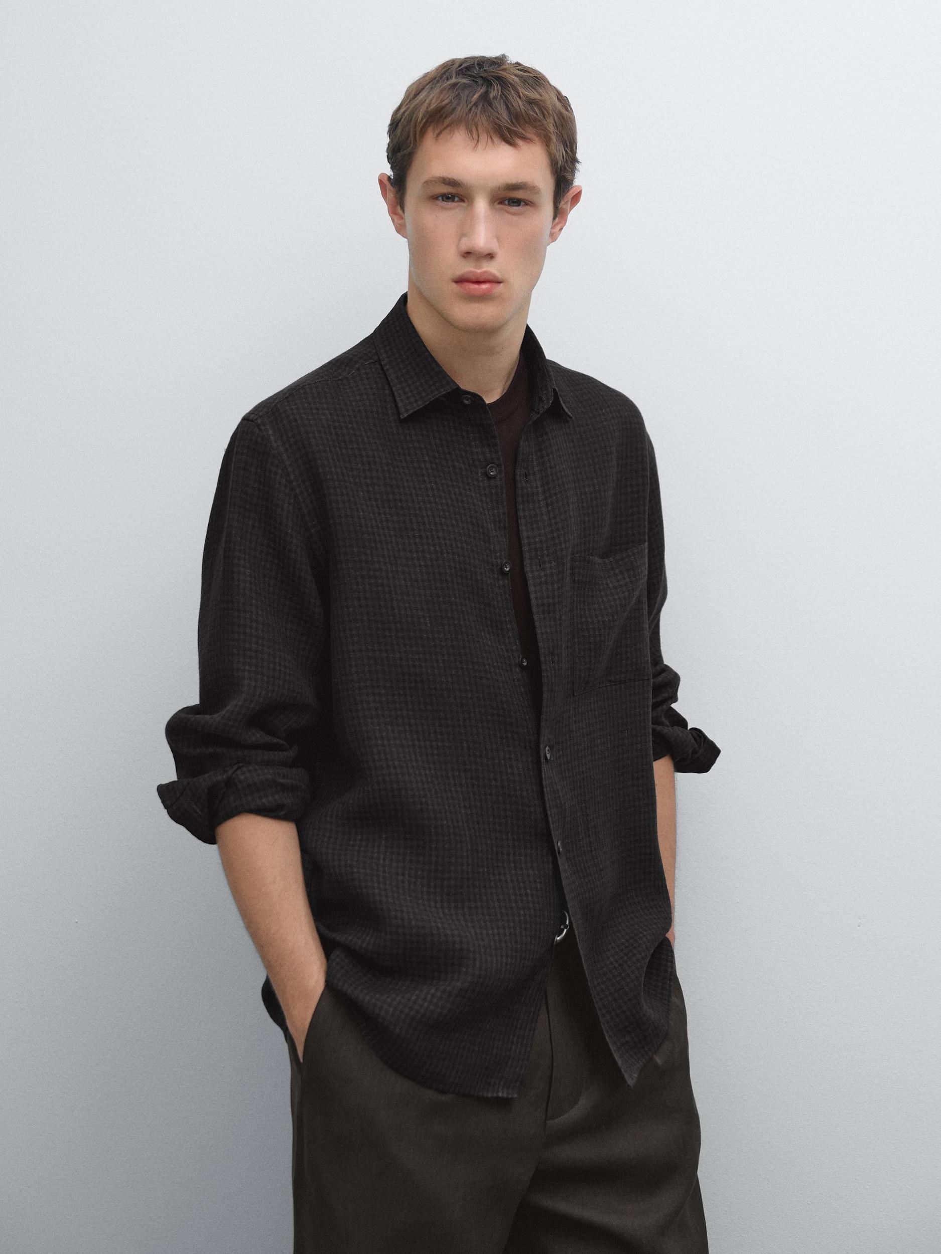 Regular fit gingham shirt Product Image