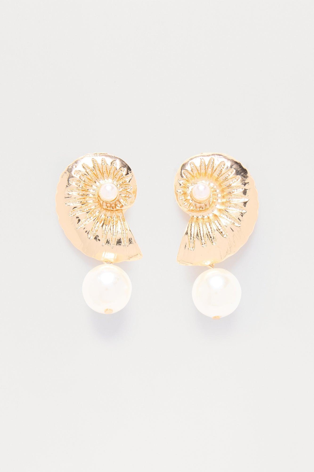 Sea And Sand Earrings - Gold Product Image