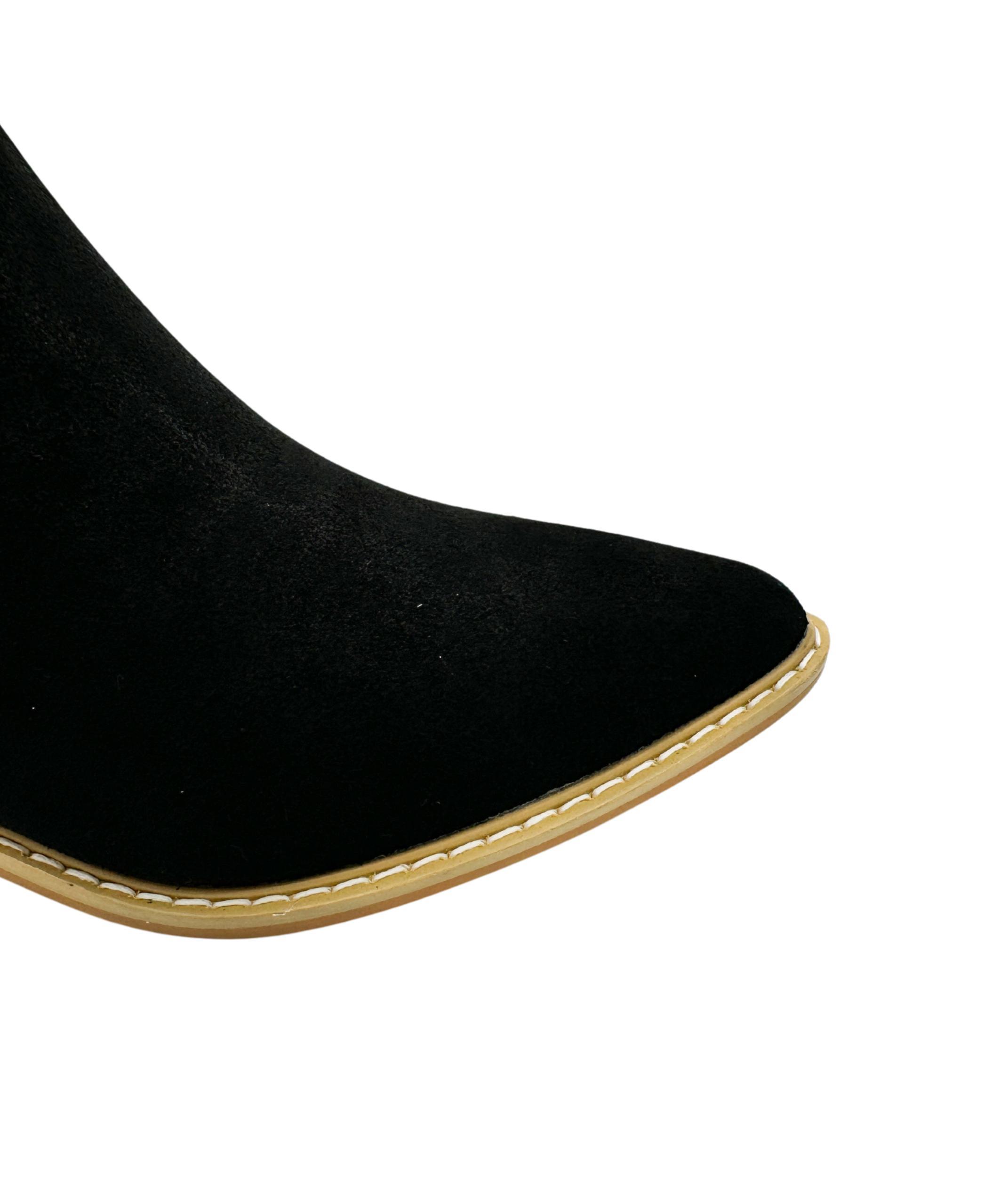 Leonor Suede Ankle Boot in Taupe (Online Exclusive) Product Image