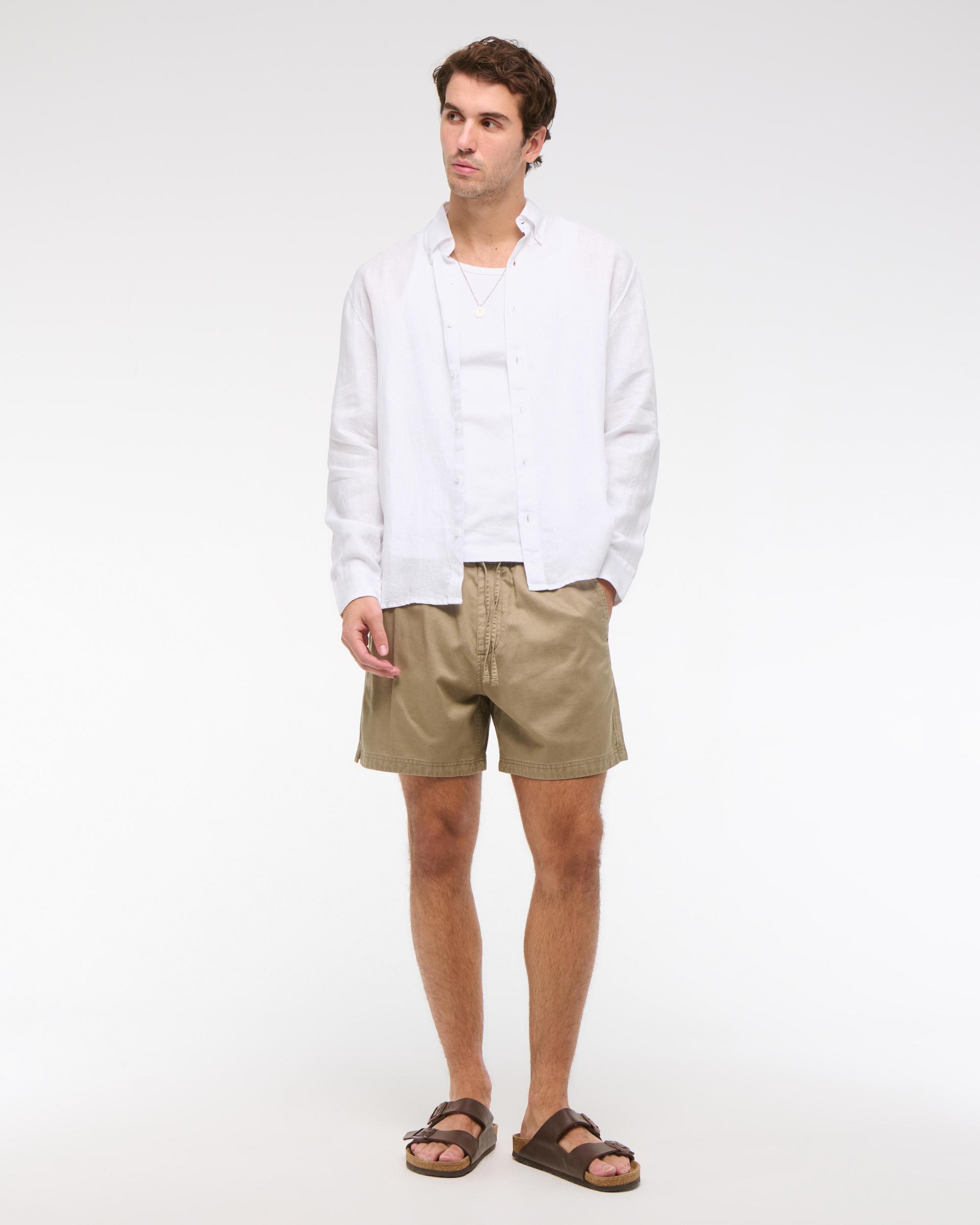 Linen Button-Up Shirt Product Image