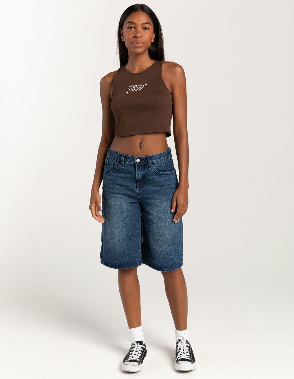 OBEY Obey Hearts Womens Tank Top - DARK BROWN Product Image