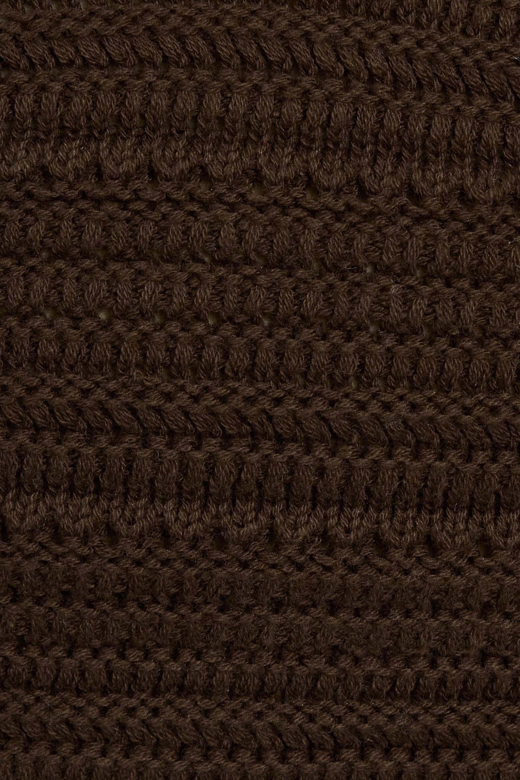 Plunge Neckline Crochet Halter Top Product Image