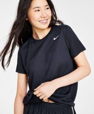 Women's Nike Dri-FIT Tee, Size: Medium, Tumbled Gray Product Image