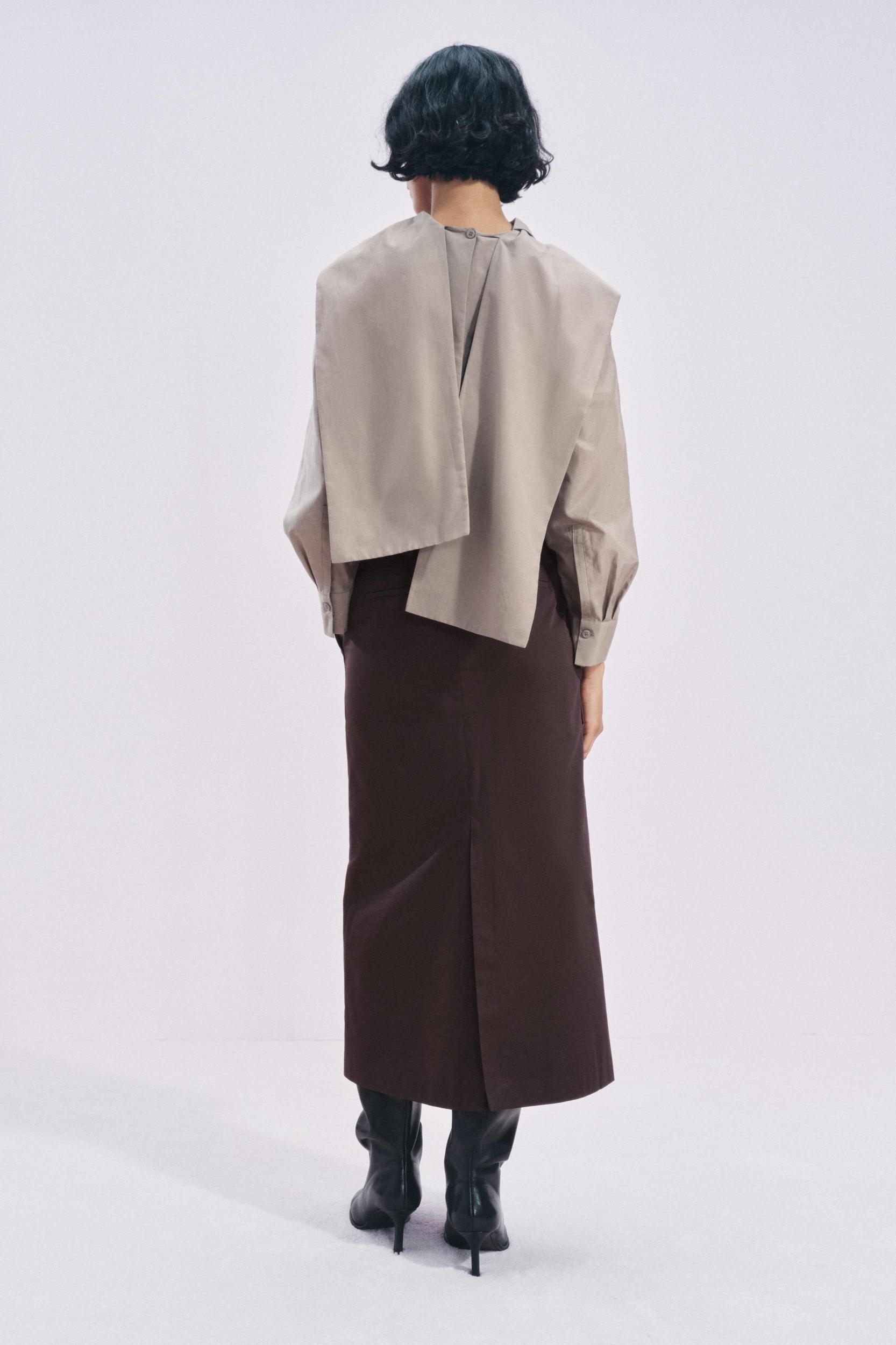 SILK BLEND BLOUSE ZW COLLECTION Product Image