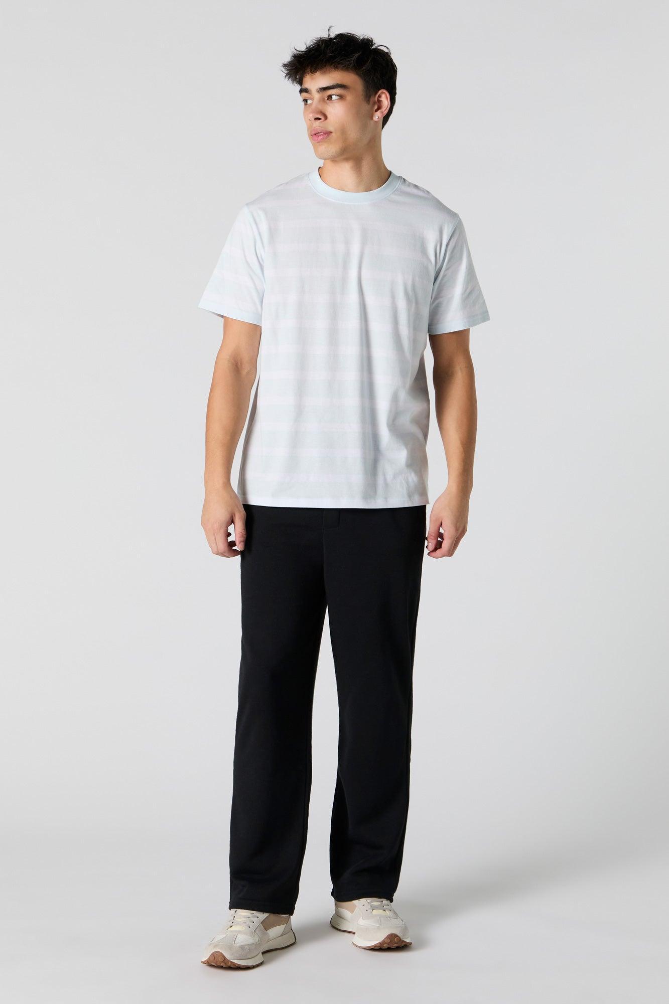 Striped Crewneck T-Shirt Male Product Image