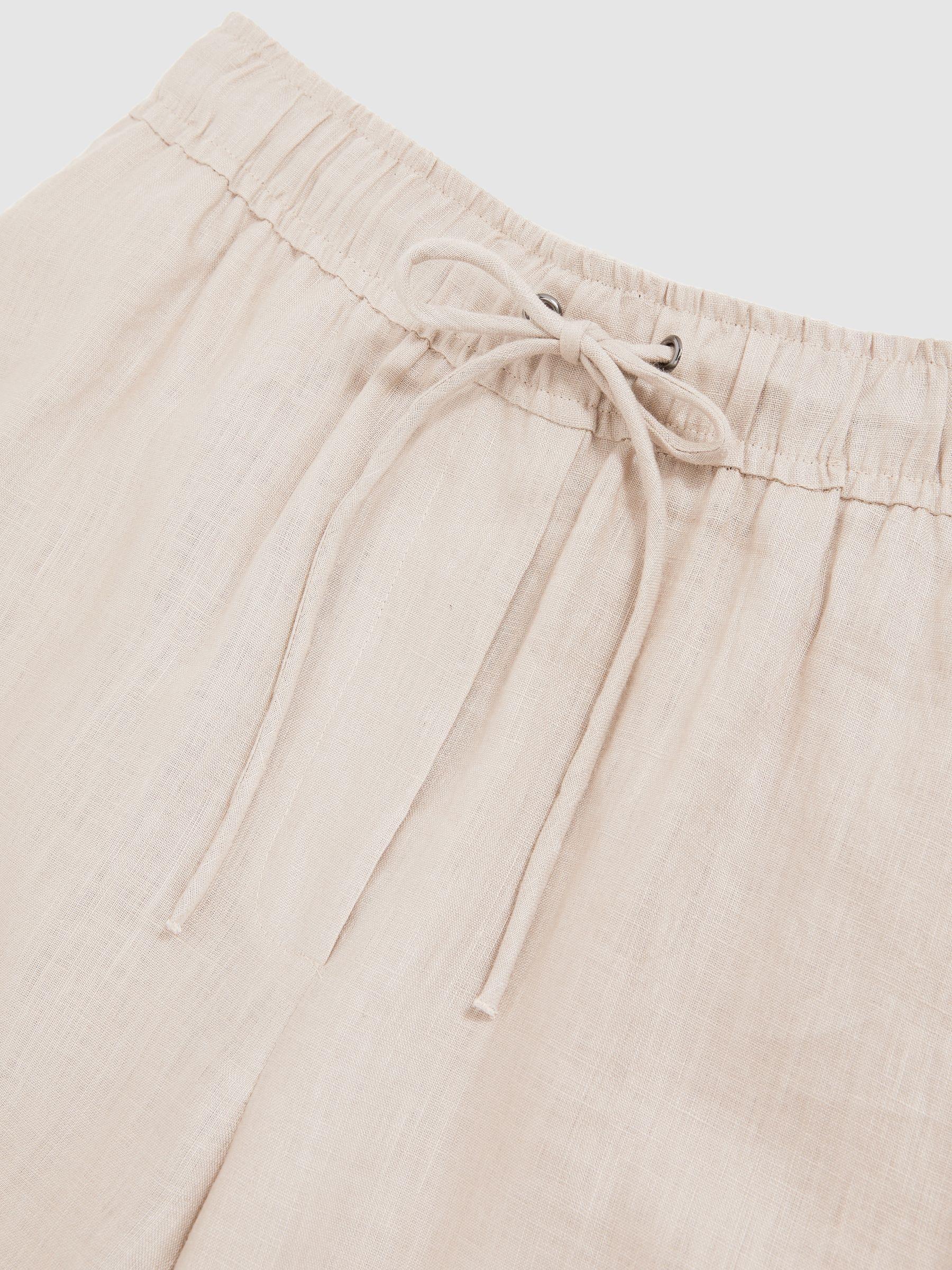 Petite Side Button Wide Leg Jeans in Cream Product Image