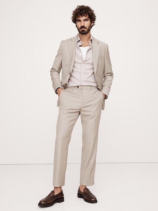 Slim-Fit Cotton-Cashmere Dress Shirt Product Image