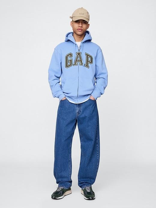 VintageSoft Arch Logo Full-Zip Hoodie Product Image