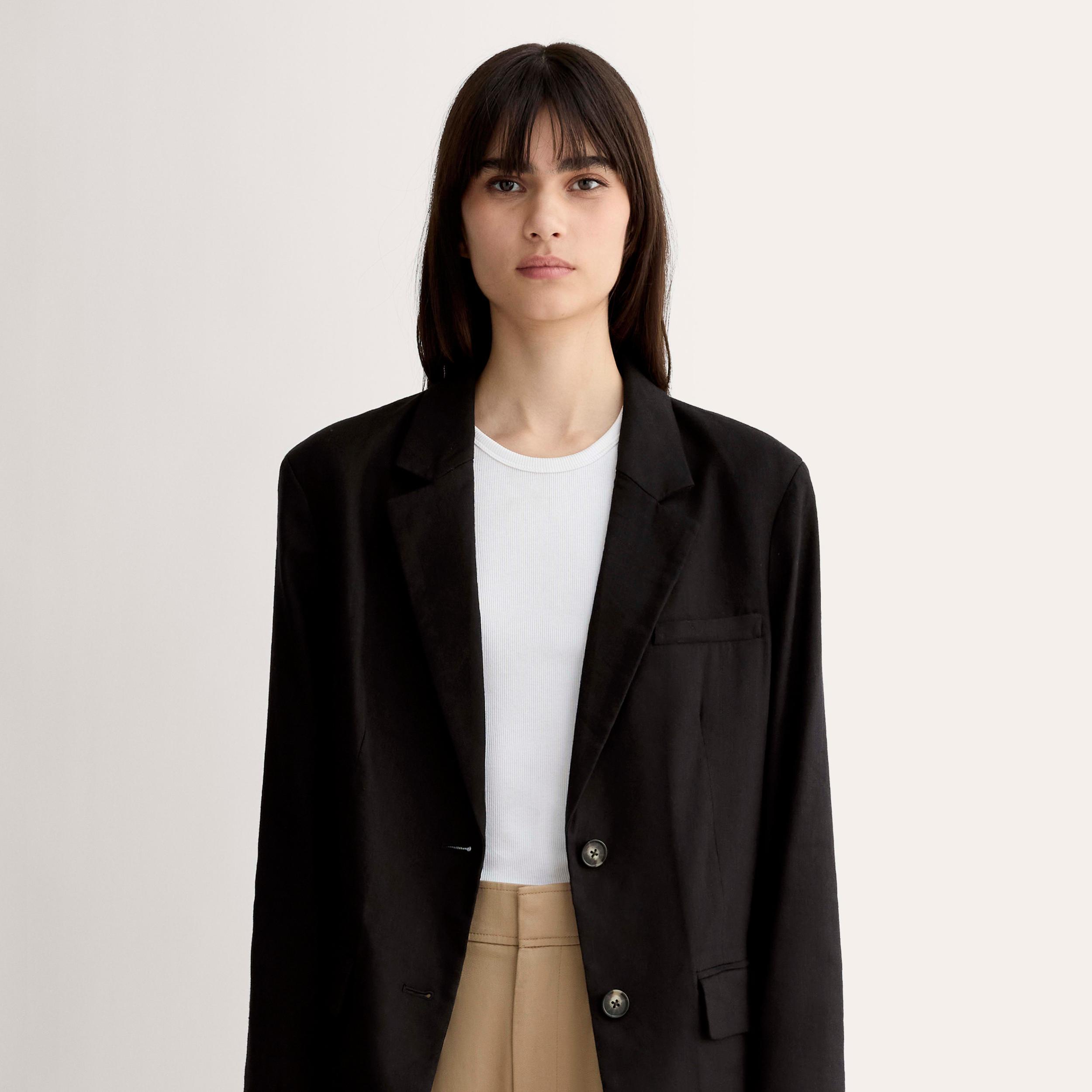 The Oversized Blazer in Stretch Linen Product Image