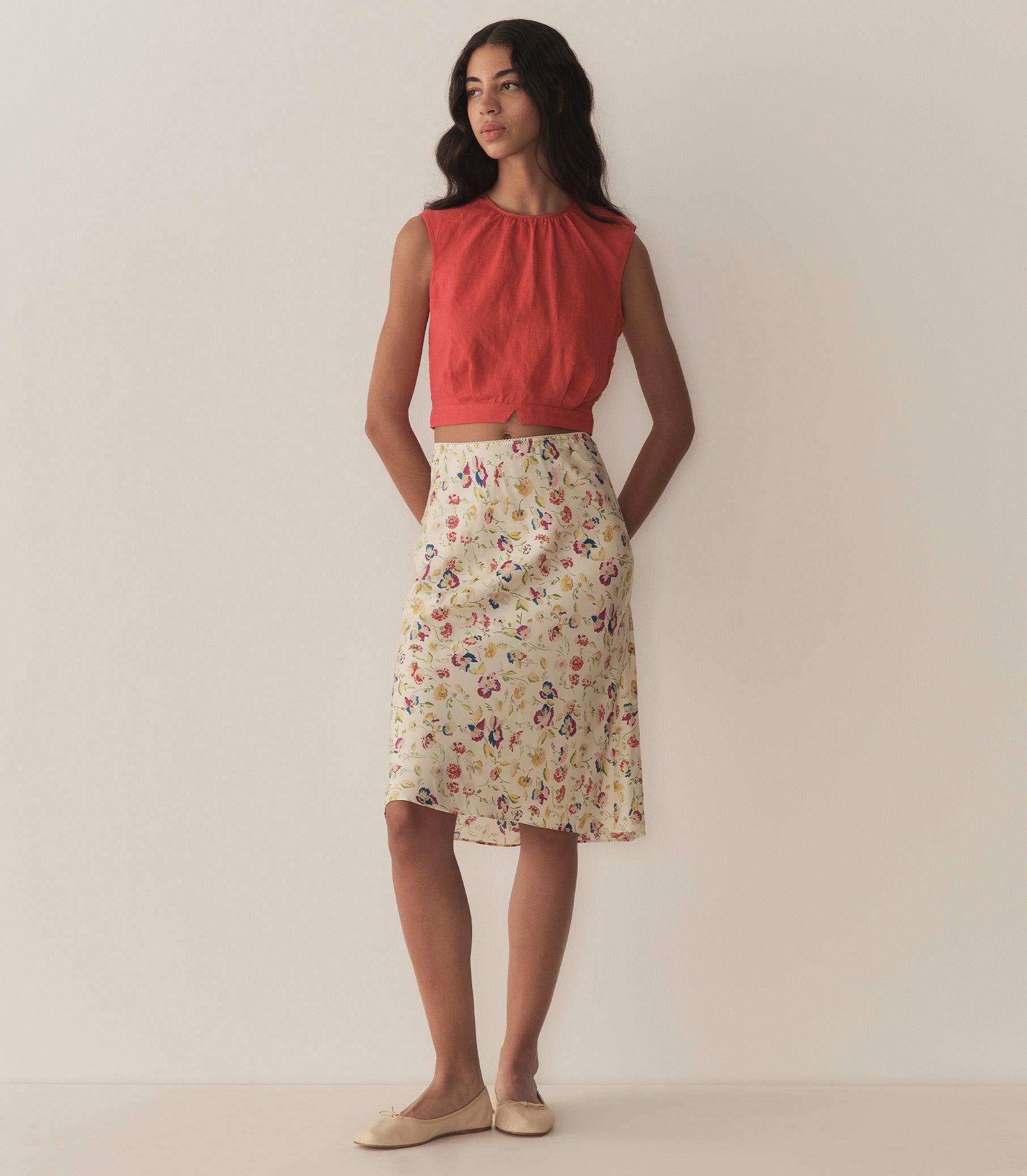 ELOWETTE SKIRT -- WINDSWEPT BLOOMS Product Image