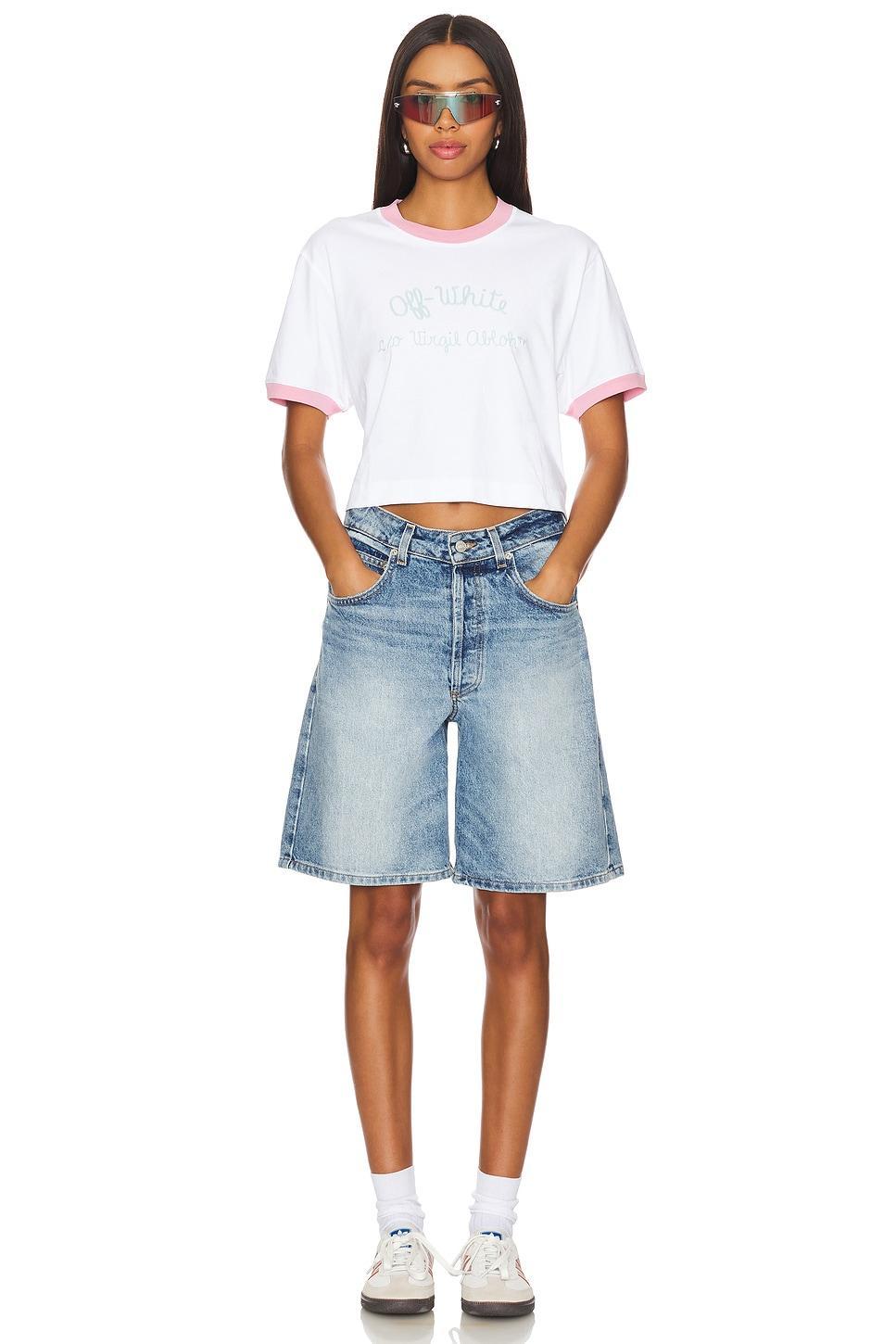 Script Type Crop Tee OFF-WHITE Product Image