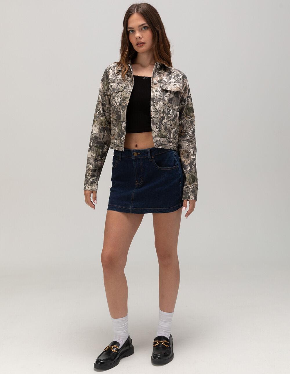 RSQ Womens Camo Trucker Jacket - CAMO Product Image