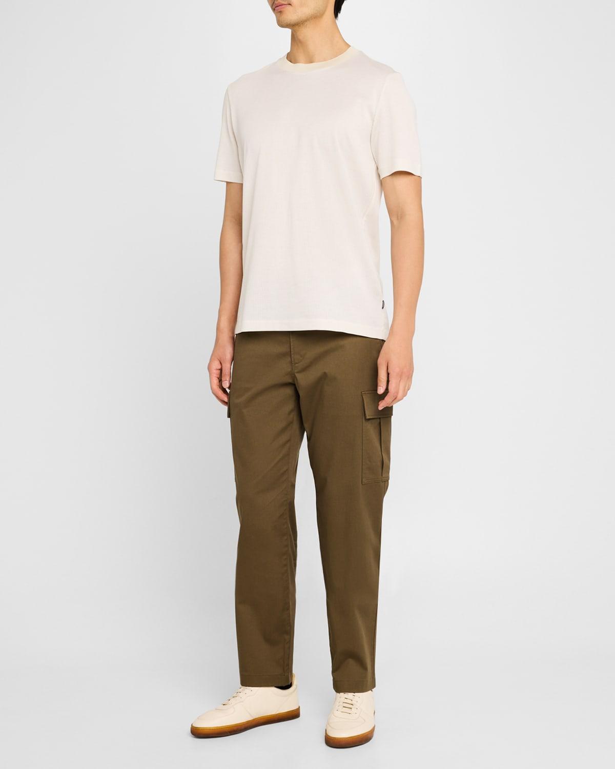 Mens Stretch-Cotton Cargo Trousers Product Image
