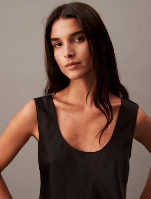 Crushed Satin Tank Top Product Image