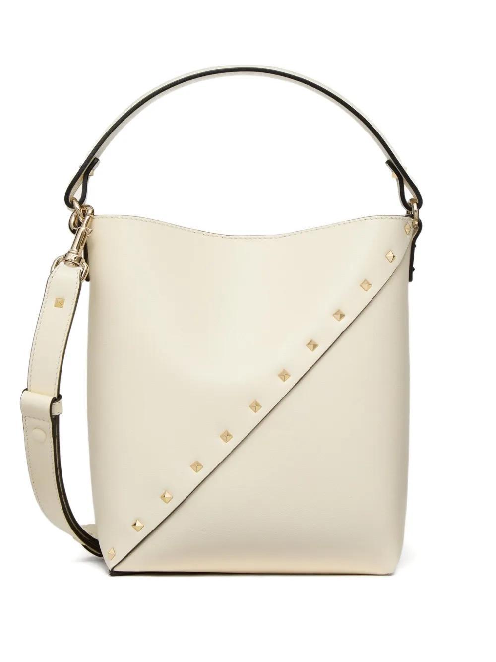 Rockstud Wispy leather bucket bag Product Image