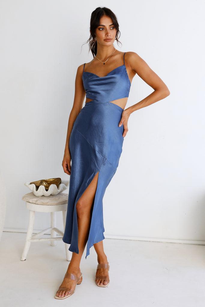 Touch The Sky Maxi Dress Blue Product Image