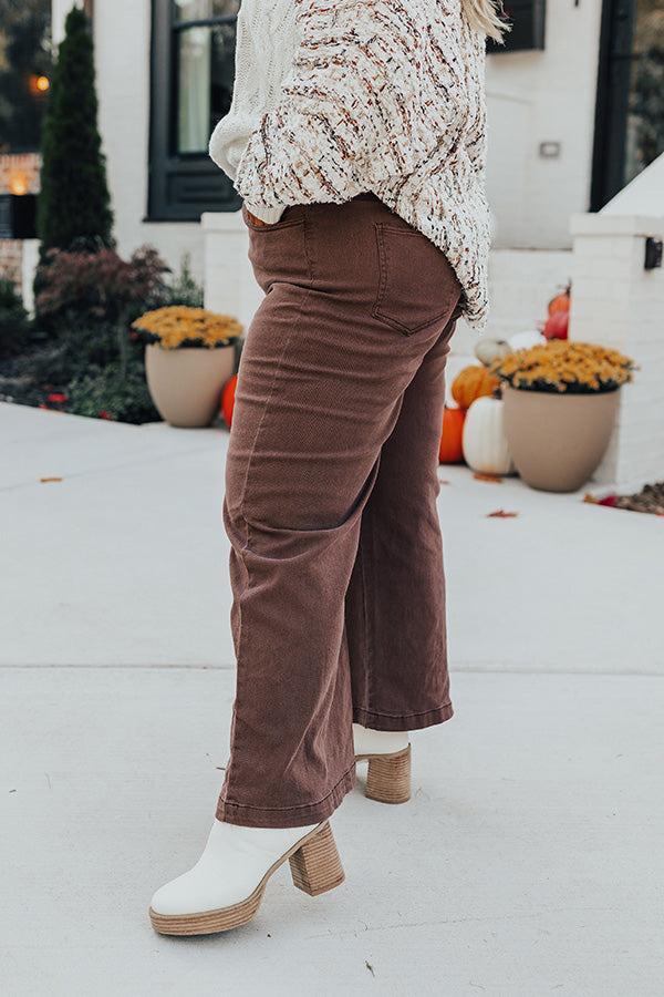 The Dex High Waist Straight Leg Jean In Hazelnut Curves Product Image