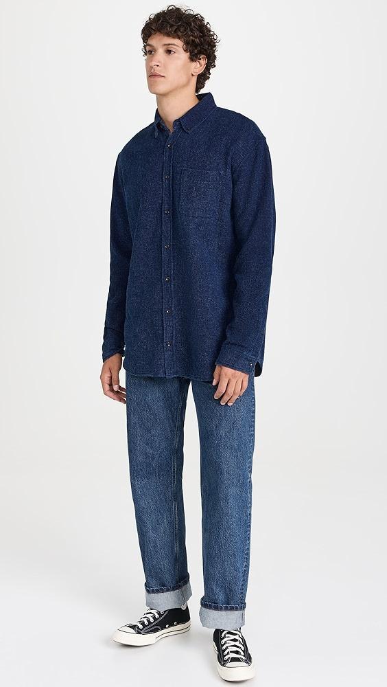 Taylor Stitch Jack Waffle Indigo Shirt | Shopbop Product Image