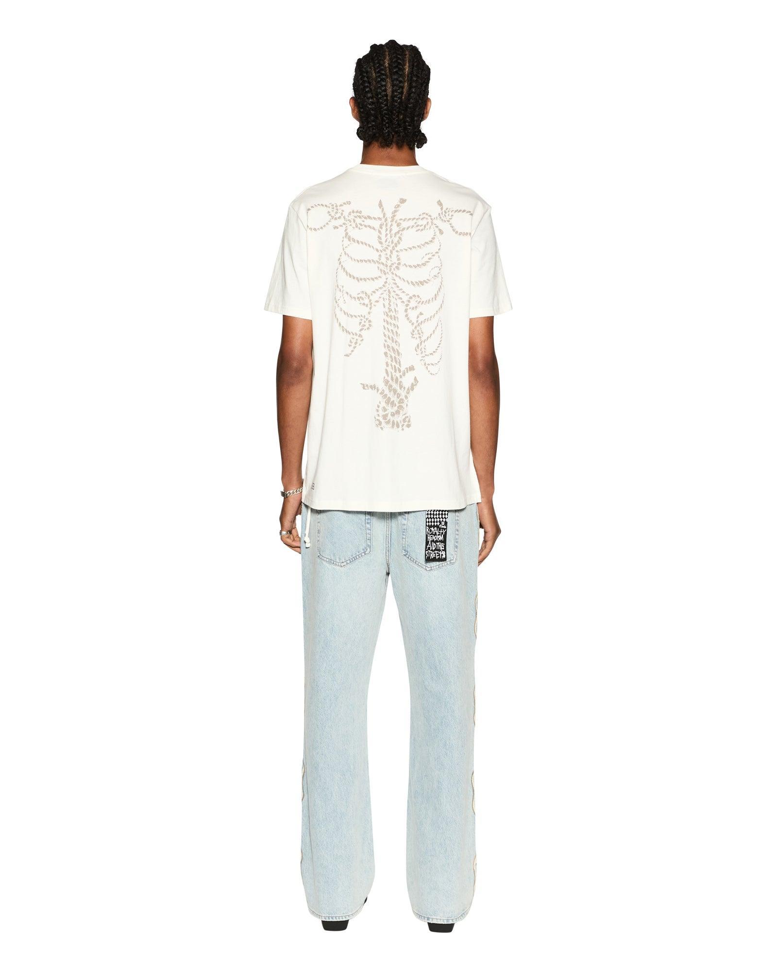 ROPED KASH SS TEE VINTAGE WHITE Male Product Image