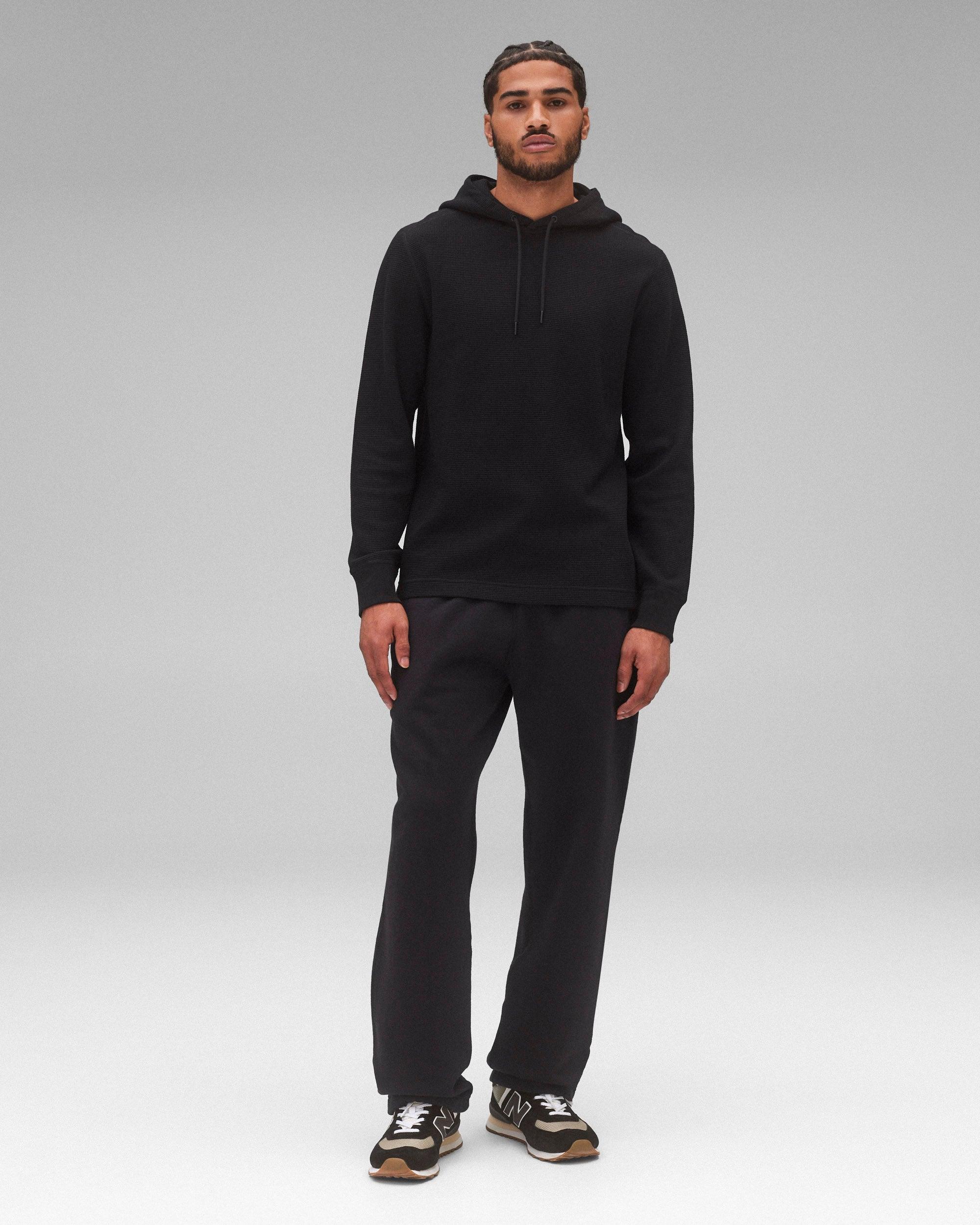 Lightweight Waffle Standard Hoodie Male Product Image