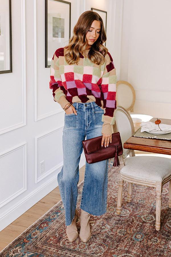 Vibe Check Knit Sweater in Iced Latte Product Image