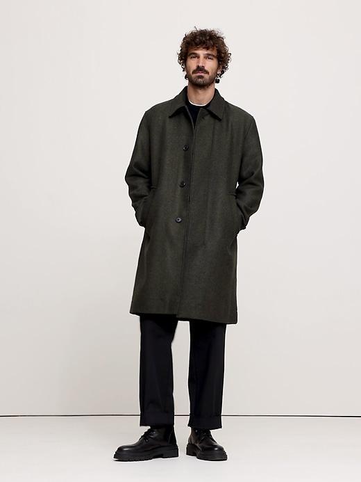 Italian Tweed Car Coat Product Image