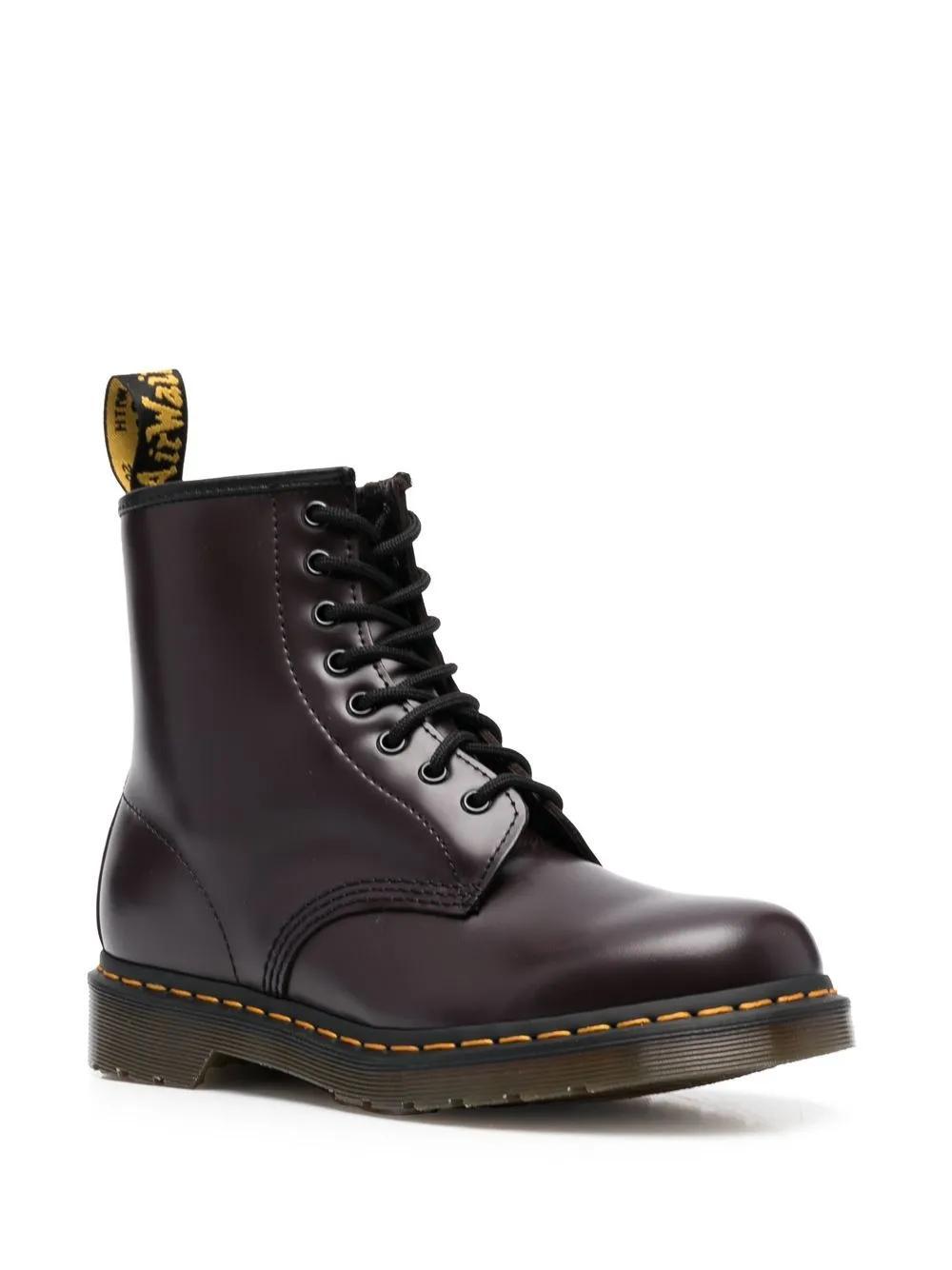 DR. MARTENS' Black 1460 Xtrm Lace-up Boots In Black Polished Smoot Product Image