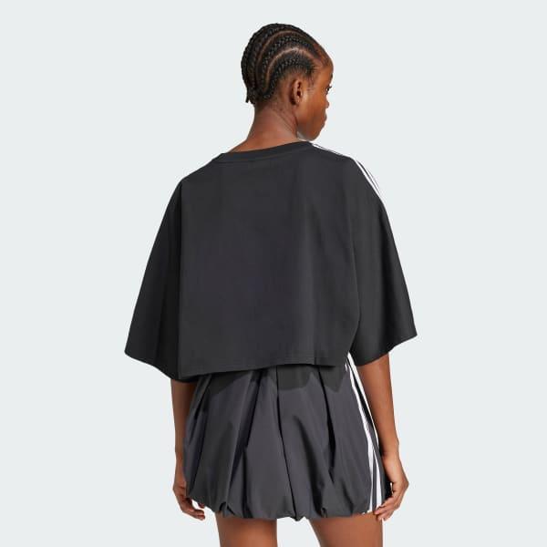 adidas Adilenium Season 3 Boxy Oversized Tee White XL Womens Product Image