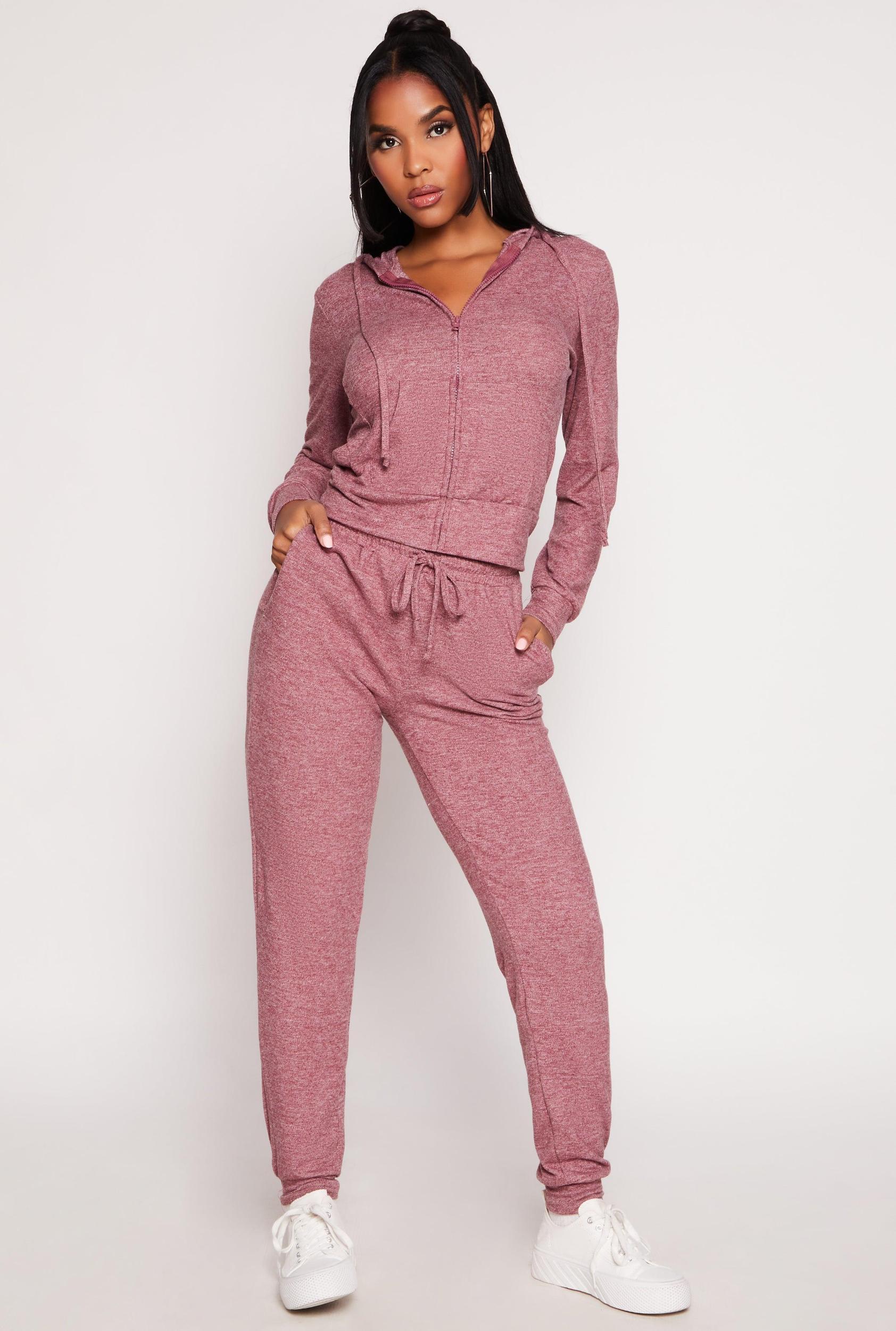 Womens Daisy Brushed Knit Joggers Product Image