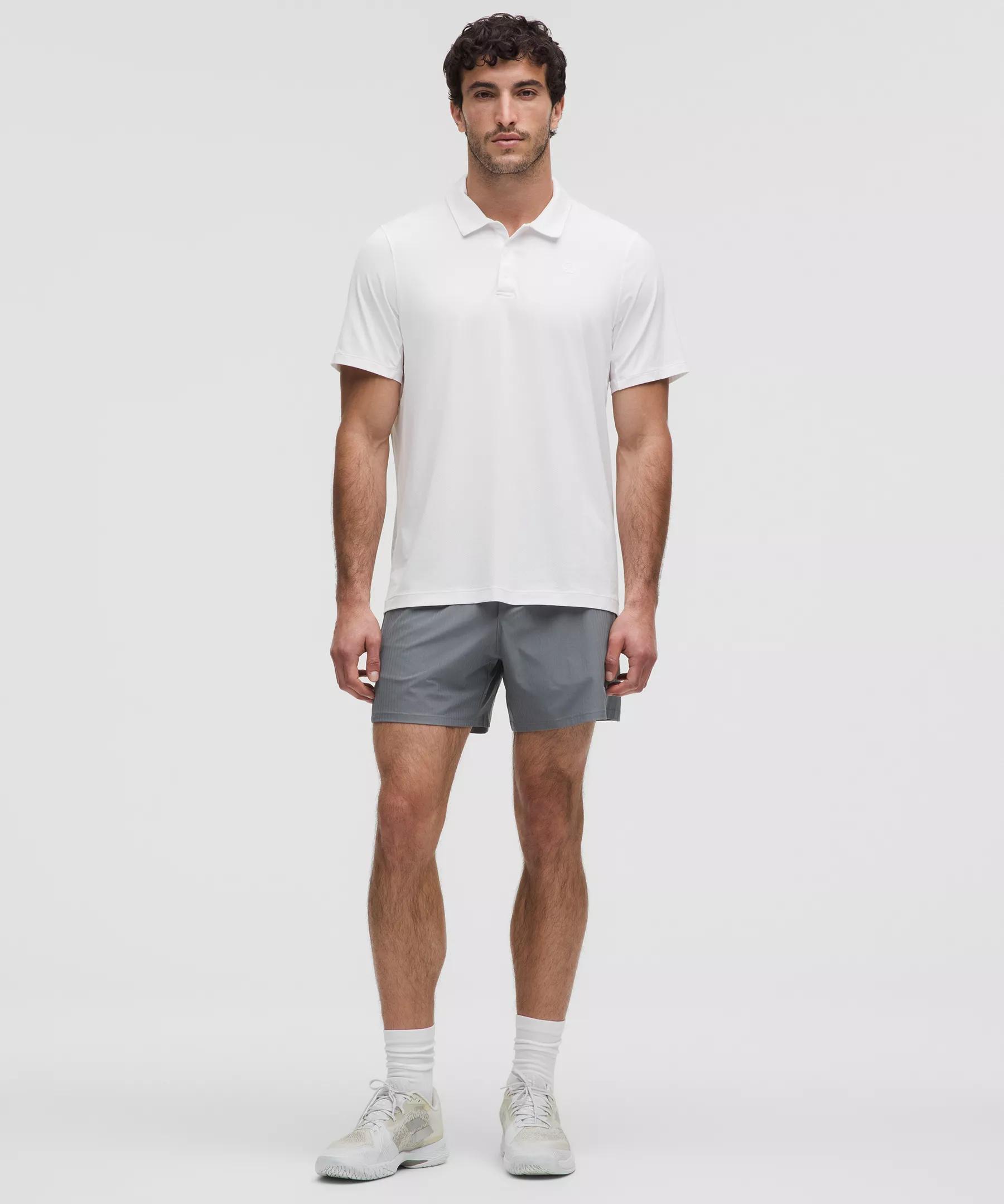 Striped Mesh Tennis Short 5" Product Image