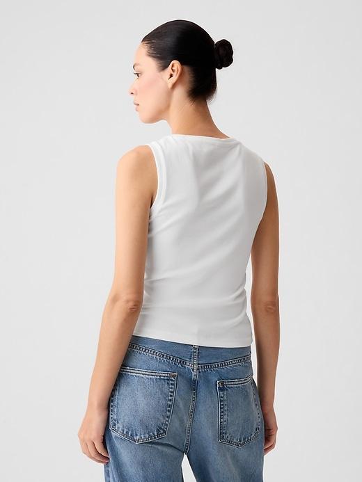 Linen-Blend Tank Top Product Image