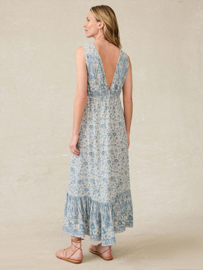 Eden Dress - Blue Water Floral Product Image