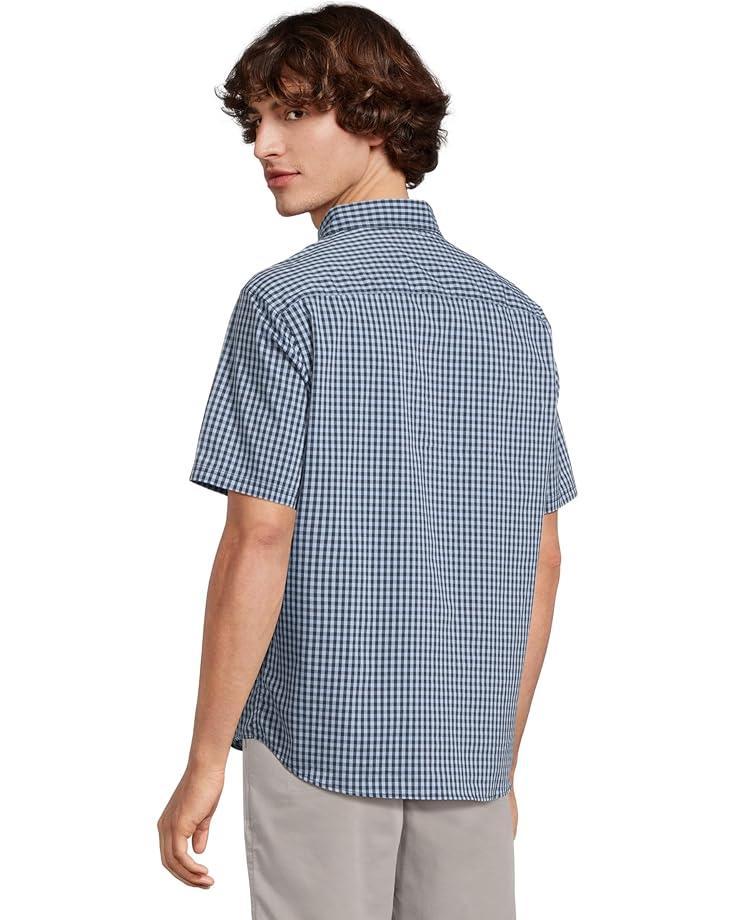 Men's L.L.Bean Comfort Stretch Performance Shirt, Short Sleeve, Slightly Fitted, Plaid Product Image