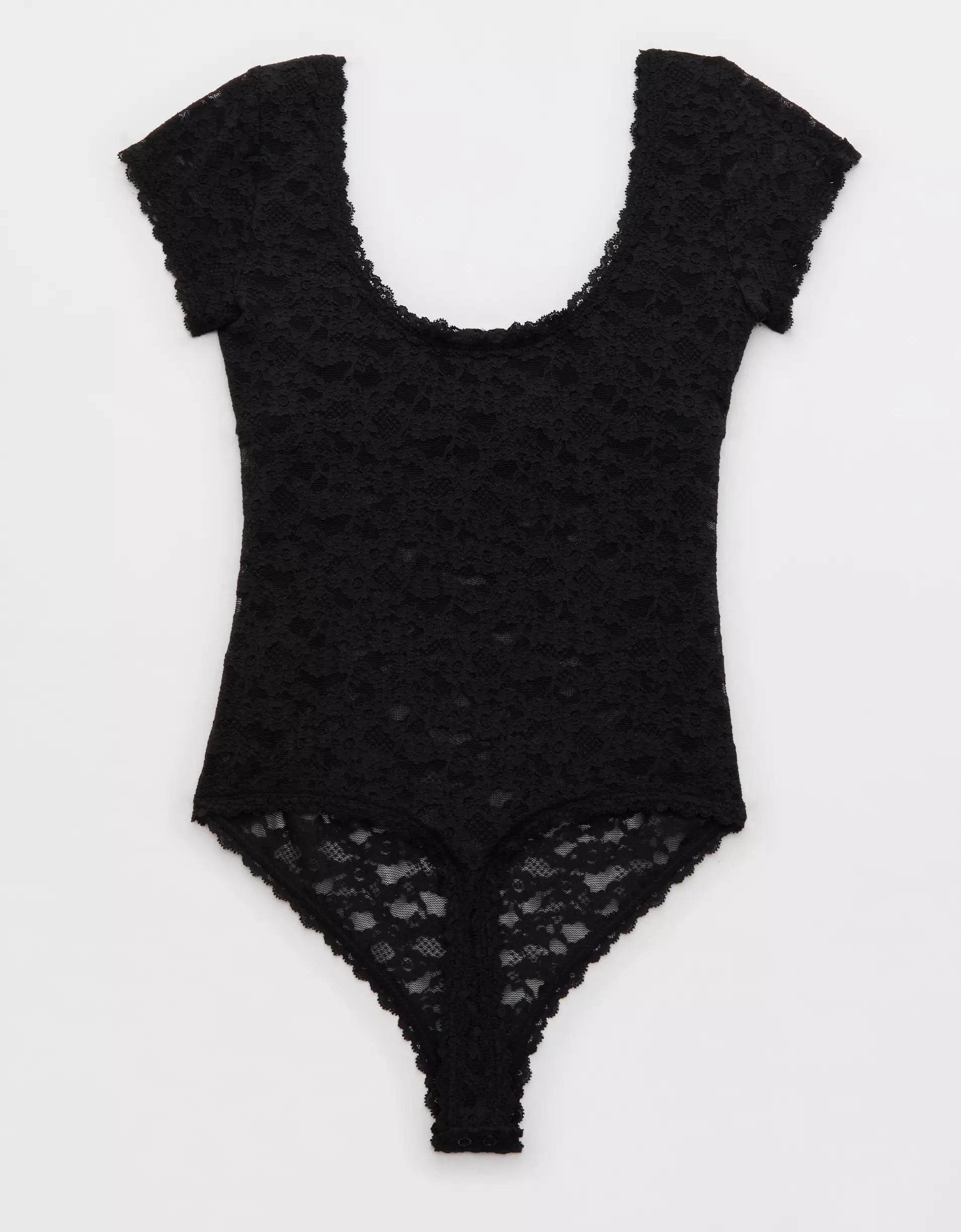 Show Off Vintage Lace Short Sleeve Bodysuit Product Image
