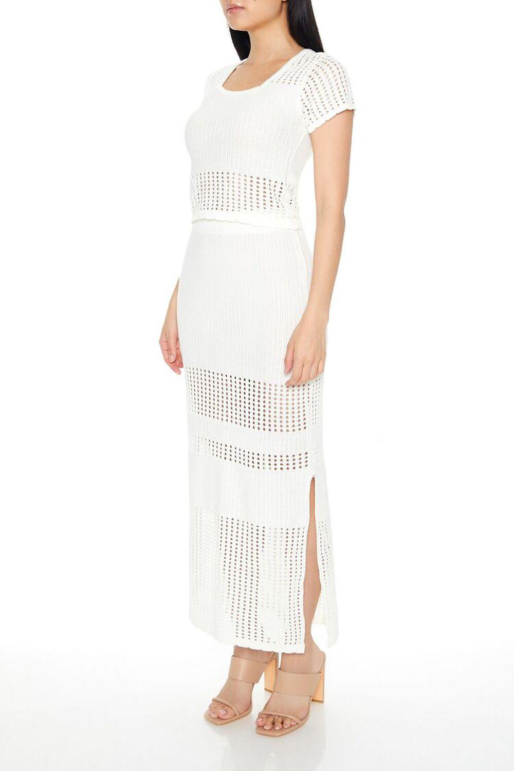 Open-Knit Crop Top & Maxi Skirt Set | Forever 21 Product Image