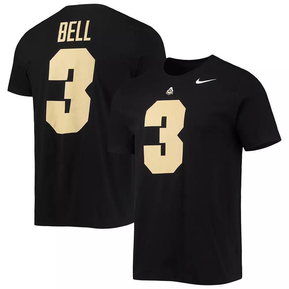 Men's Nike David Bell Black Purdue Boilermakers 2022 NFL Draft Name & Number T-Shirt, Size: XL Product Image