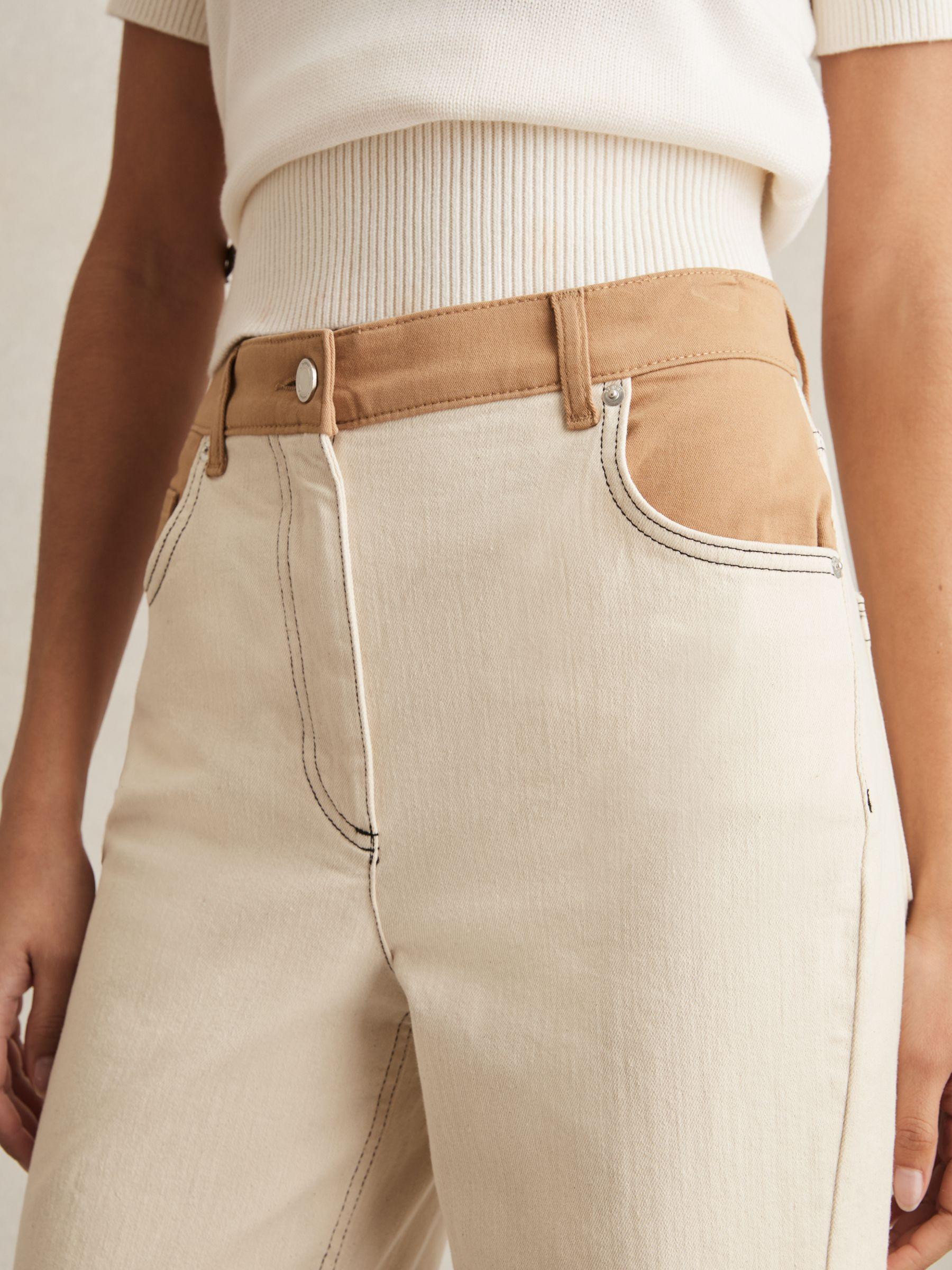 Petite Linen Belted Sleeveless Midi Dress in Neutral Product Image