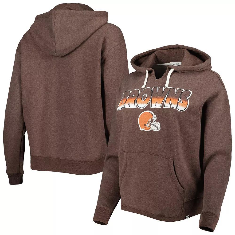 Women's '47 Brown Cleveland Browns Color Rise Kennedy Pullover Hoodie, Size: Small Product Image