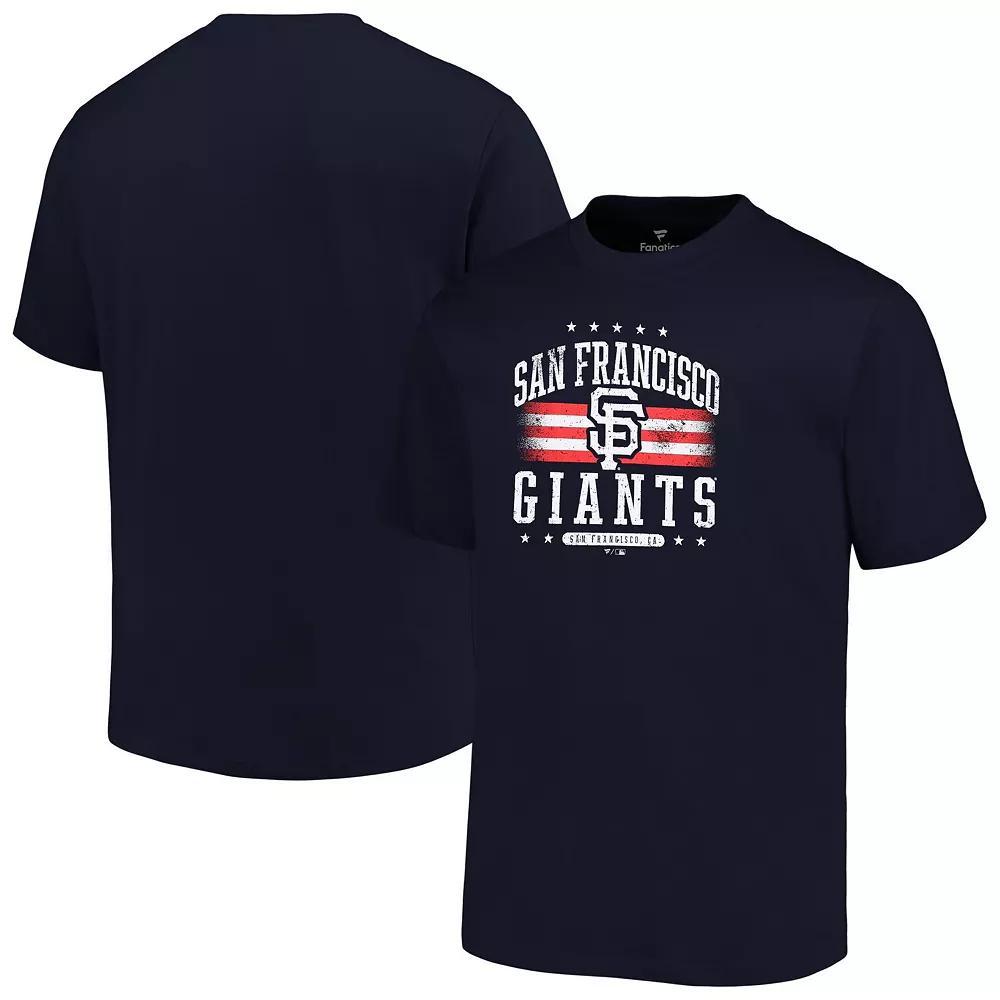 Men's Profile  Navy San Francisco Giants Big & Tall Americana T-Shirt, Size: 2XB, Blue Product Image