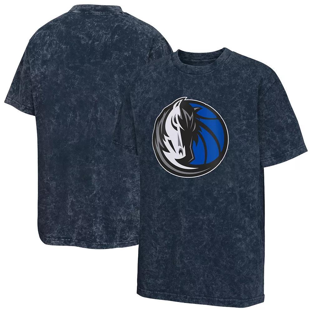 Men's  Navy Dallas Mavericks Rugged Defense T-Shirt, Boy's, Size: YTH Medium, Blue Product Image