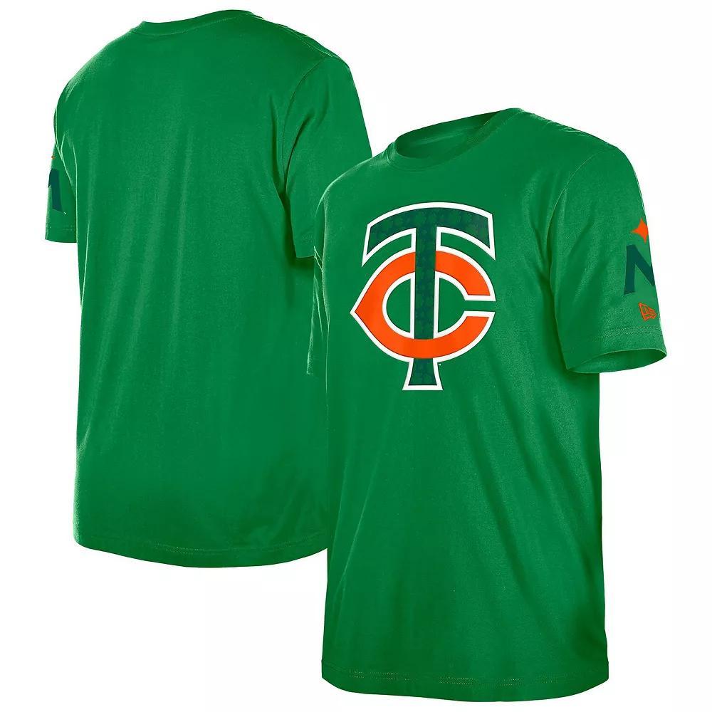 Men's New Era  Kelly Green Minnesota Twins St. Patrick's Day Shamrock Fill T-Shirt, Size: XL Product Image