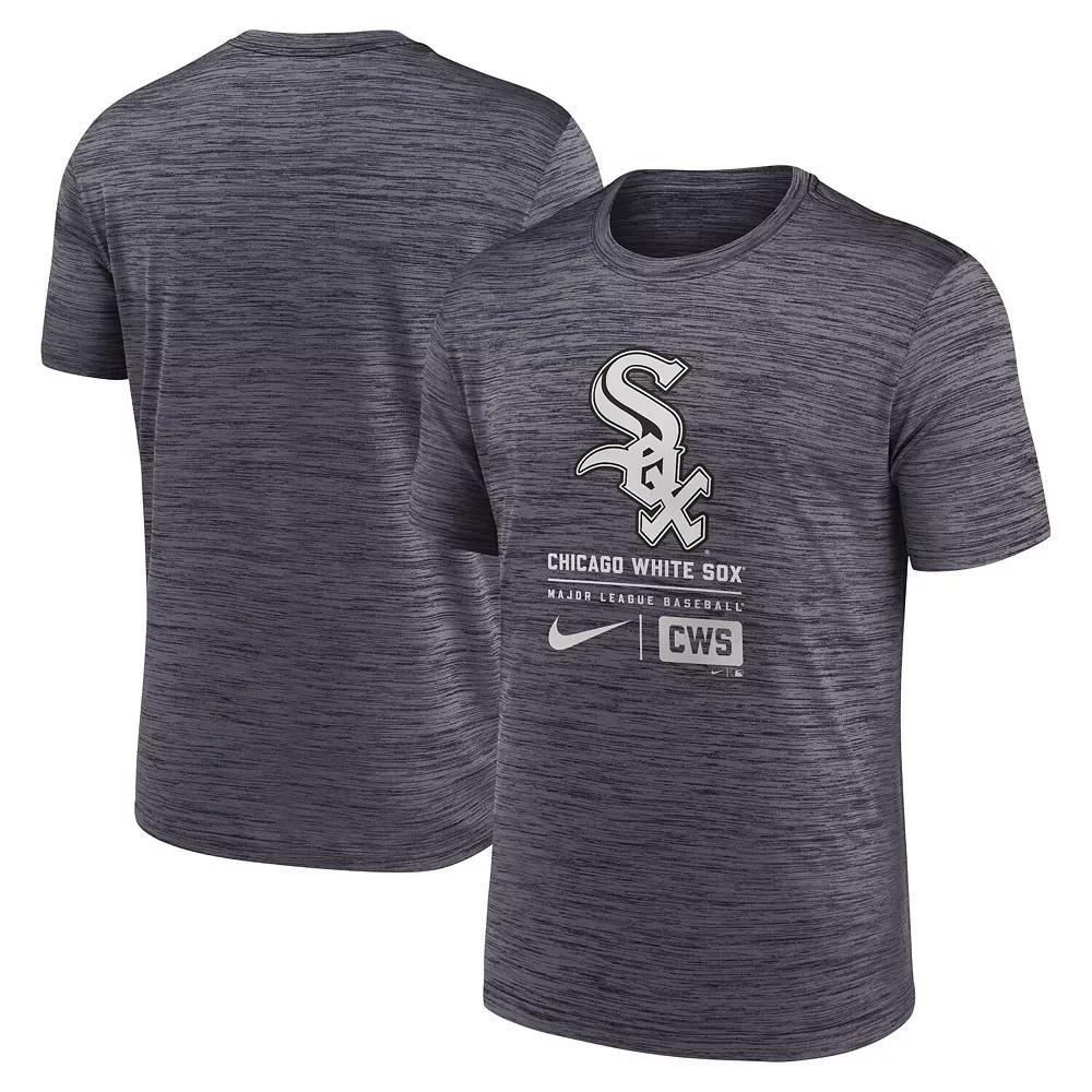 Men's Nike Royal New York Mets Large Logo Velocity T-Shirt, Size: Medium, Blue Product Image