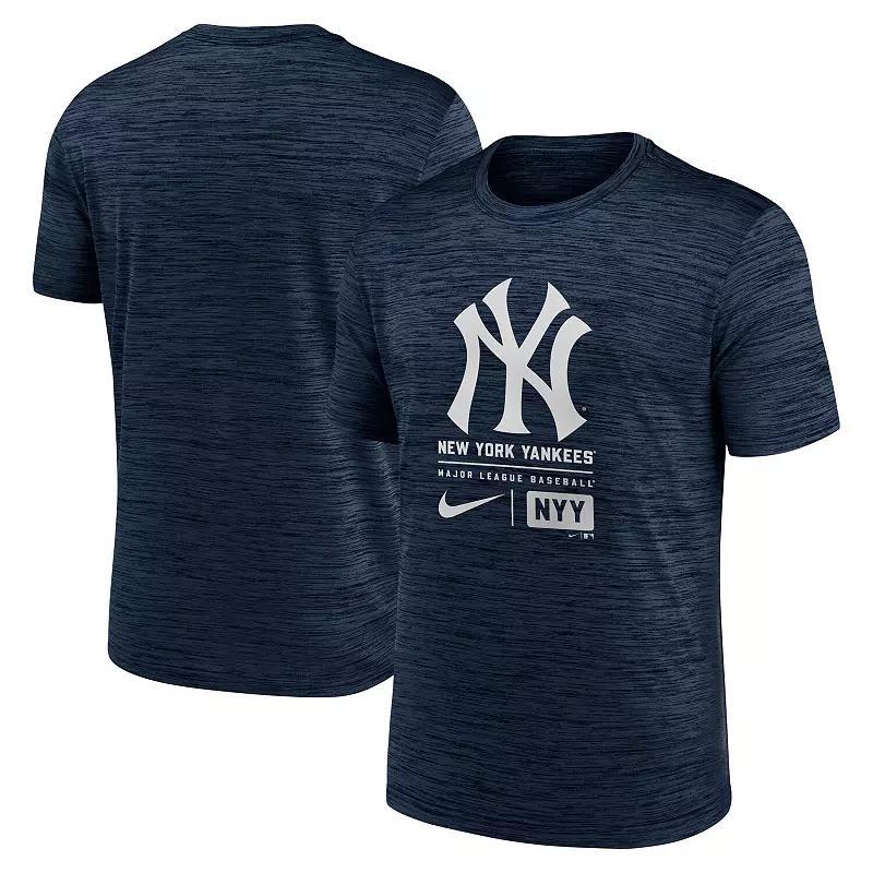Men's Nike Royal New York Mets Large Logo Velocity T-Shirt, Size: Medium, Blue Product Image